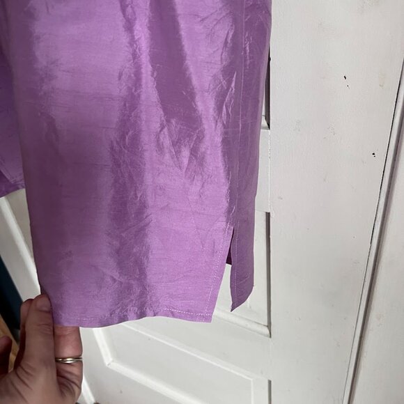 RARE Vintage Crushed Silk Hugo Buscati Tunic - Picture 7 of 8